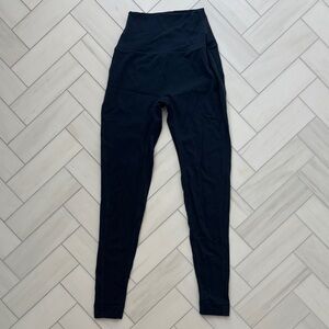 High-Waisted Navy Leggings